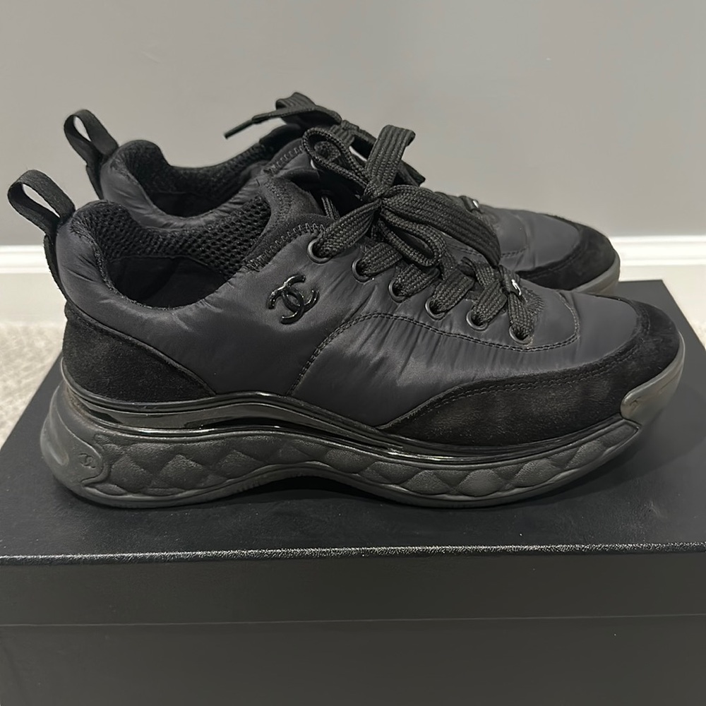Chanel Sneakers Black 37.5